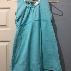 Lululemon aqua cutout back tank top